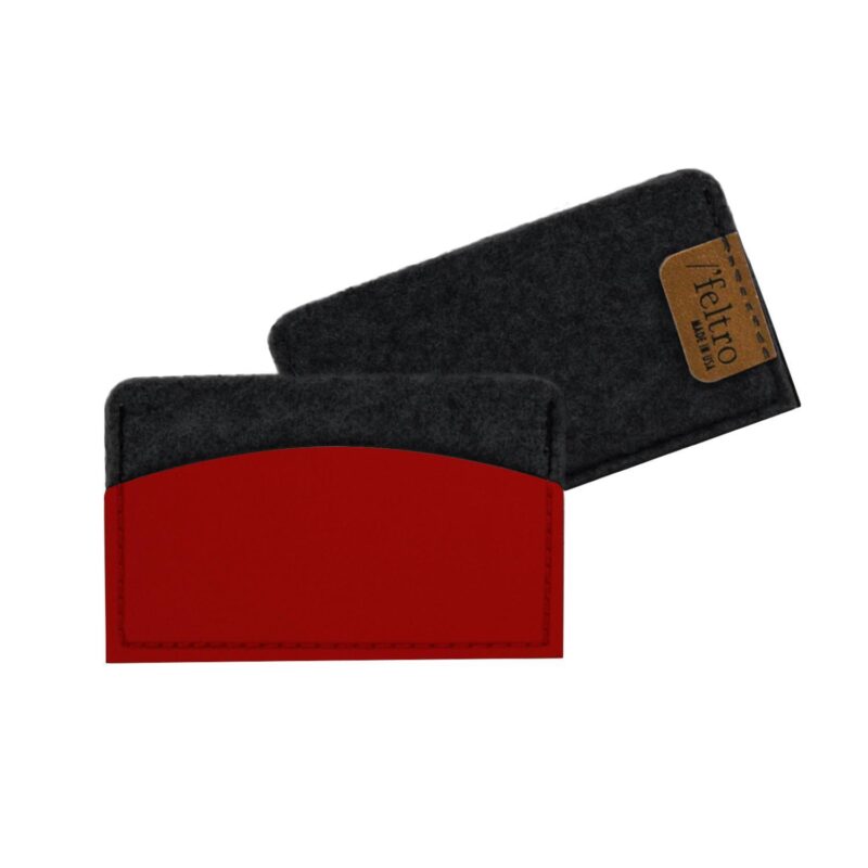 Black Feltro Business Card Holder - 1