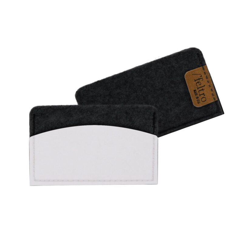 Black Feltro Business Card Holder - 6