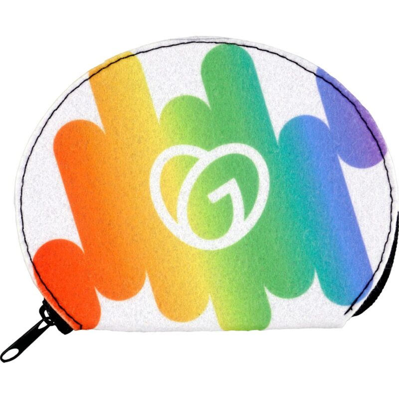 Faux Felt Zippered Pouch - 1