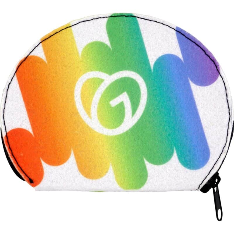 Faux Felt Zippered Pouch - 2