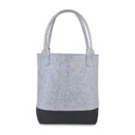 Out of the Woods® Felt Colorblock Tall Tote - Light Grey-Black - 1