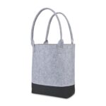 Out of the Woods® Felt Colorblock Tall Tote - Light Grey-Black - 4