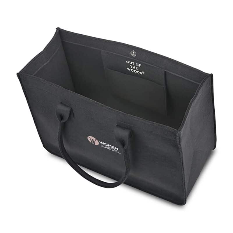 Out of the Woods® Felt Shopper Tote - Black - 2