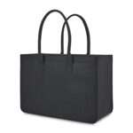 Out of the Woods® Felt Shopper Tote - Black - 4