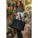 Out of the Woods® Felt Shopper Tote - Black - 6