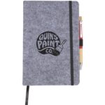 THE GOODS™ Recycled Felt 8'' x 5.5'' Bound Notebook - 2