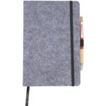 THE GOODS™ Recycled Felt 8'' x 5.5'' Bound Notebook - 3
