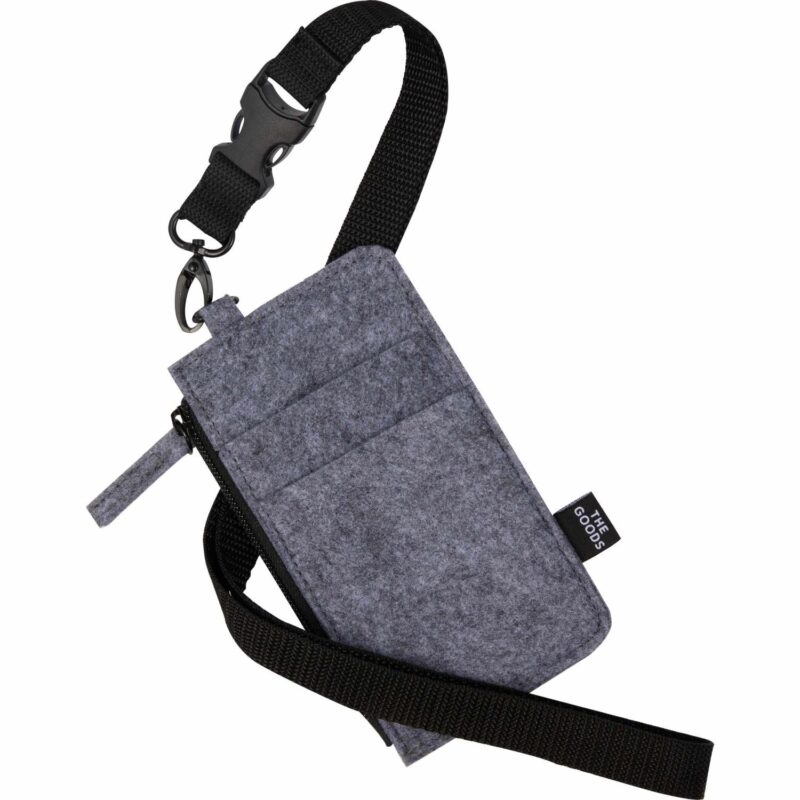 THE GOODS™ Recycled Felt Lanyard Wallet - 6