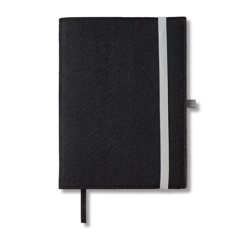 Felt Cover With Refillable Journal Notebook 6.5" X 8.7" - 1