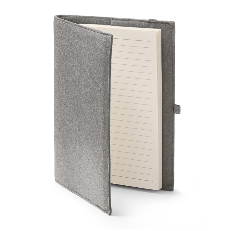 Felt Cover With Refillable Journal Notebook 6.5" X 8.7" - 9