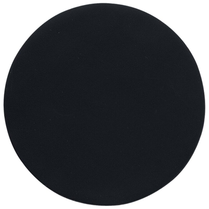 Top Grain Leather Round Coaster w/ Felt Base (Domestic) - 1