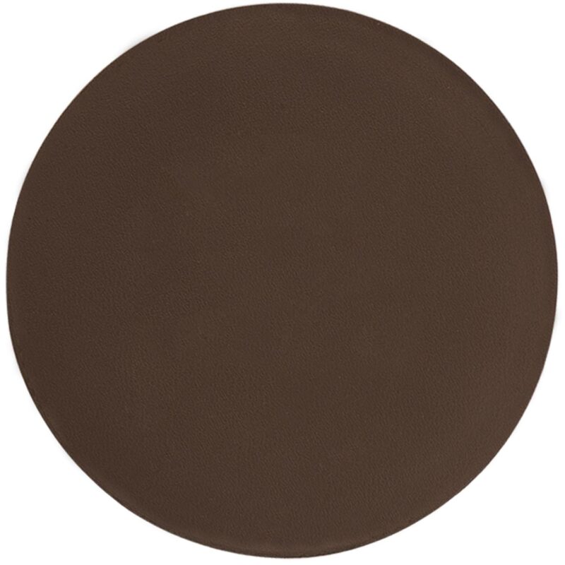 Top Grain Leather Round Coaster w/ Felt Base (Domestic) - 2