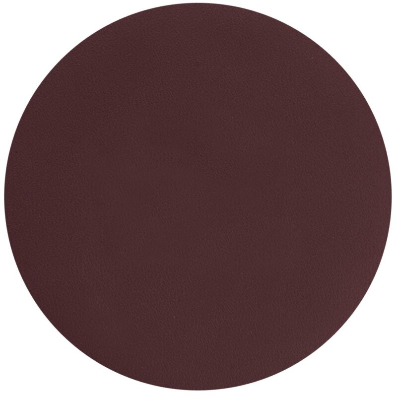 Top Grain Leather Round Coaster w/ Felt Base (Domestic) - 3