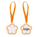 Flower Blank Name Tag Pendant (Recycled Felt Keychain)