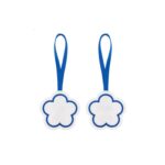 Flower Blank Name Tag Pendant (Recycled Felt Keychain) - 5