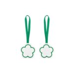 Flower Blank Name Tag Pendant (Recycled Felt Keychain) - 6