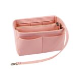Large Capacity Felt Makeup Bag Custom Logo Women Cosmetic Bag Multi Compartment Travel Toiletry Bag - 6