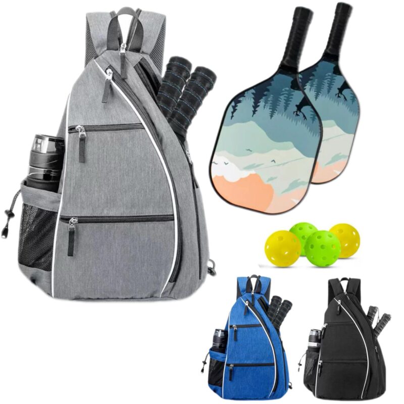 Multi-Functional Racket Backpack for Pickleball and Badminton - 1
