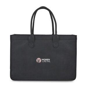 Out of the Woods Felt Shopper Tote - Black