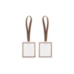 Square Blank Name Tag Pendant (Recycled Felt Keychain) - 4