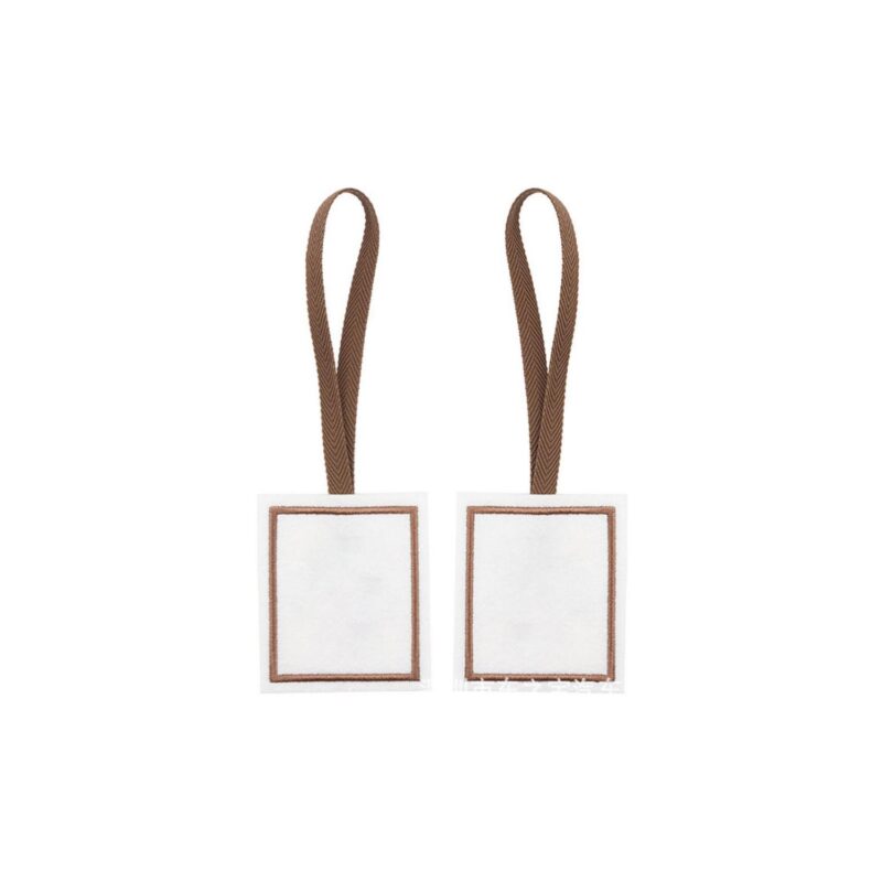 Square Blank Name Tag Pendant (Recycled Felt Keychain) - 4