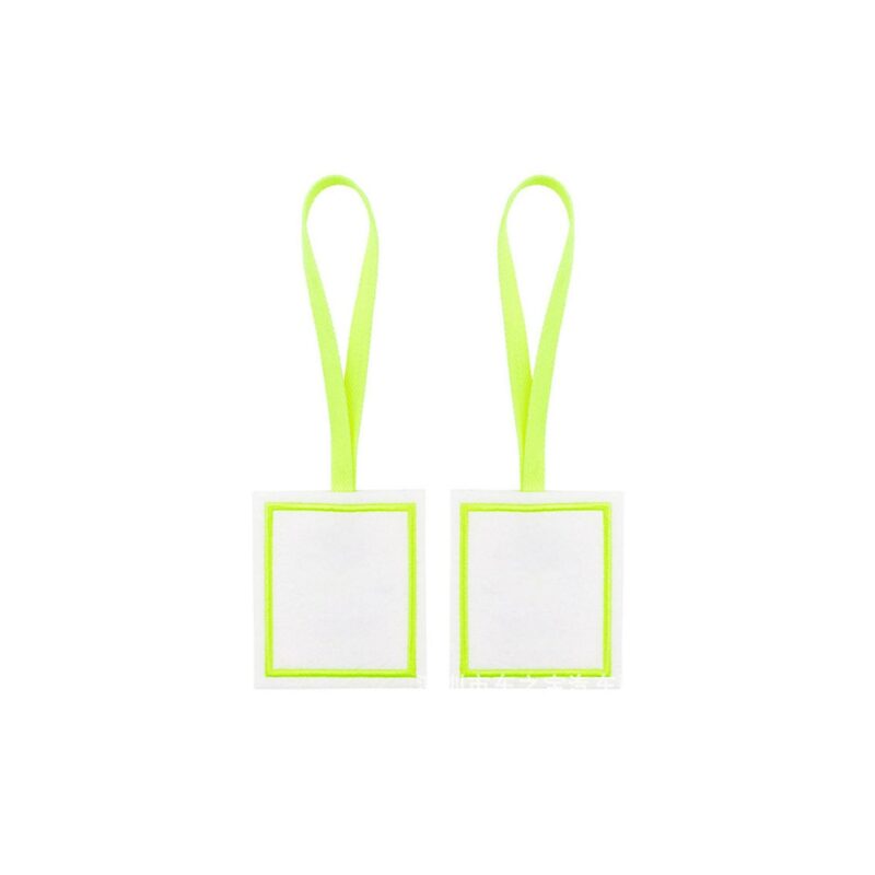 Square Blank Name Tag Pendant (Recycled Felt Keychain) - 8